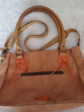 Bed Stu Distressed Rustic Boho Slouchy Shoulder Bag Artisan Western Crossbody